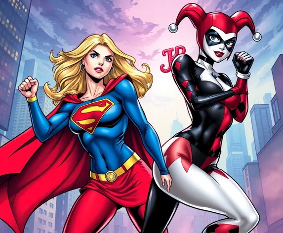 supergirl and harley quinn