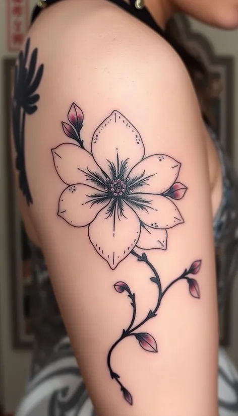 jasmine flower tattoo