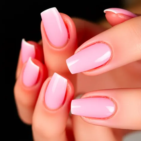 pink and white acrylic