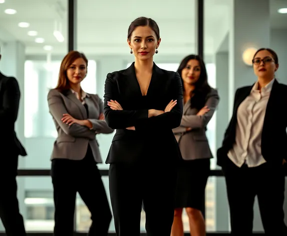 female standing poses business