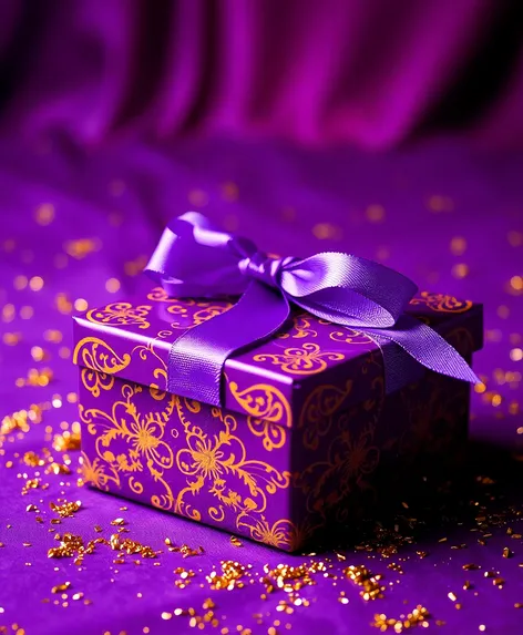 purple wrapping paper