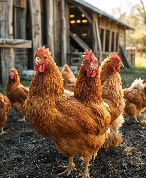 rhode island red chickens