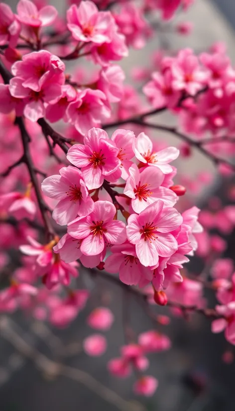 cherry blossom landscape painting