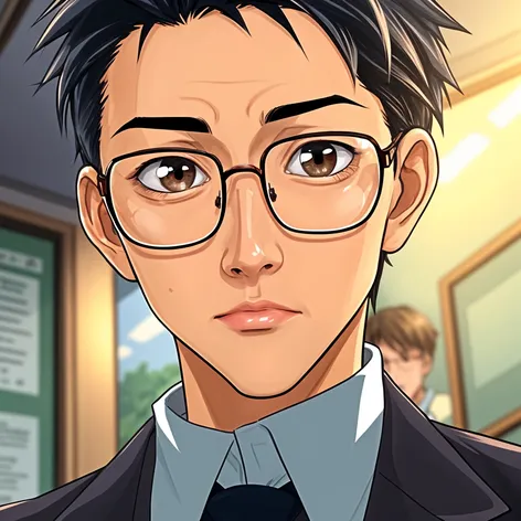 gojo with glasses