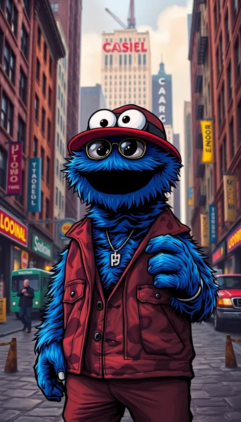 gangster cookie monster