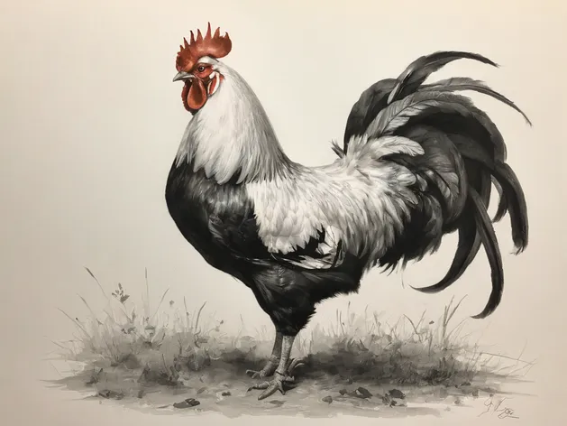 rooster drawing