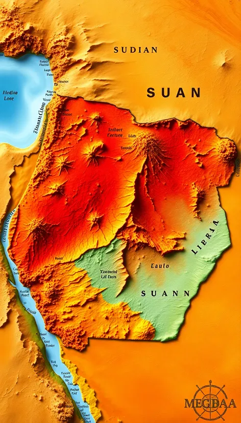 map of sudan