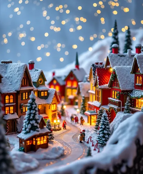 mini christmas village