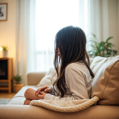 girl in home