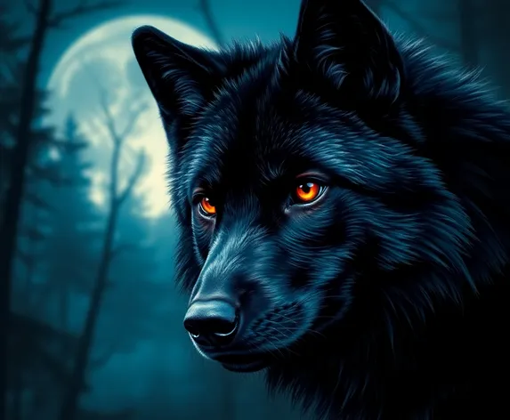 alpha black wolf