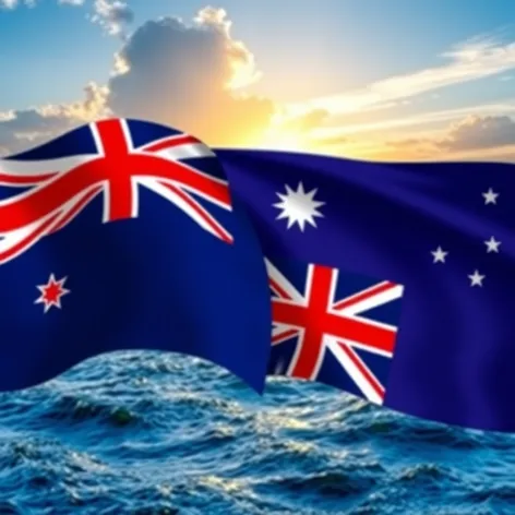 nz flag australian flag