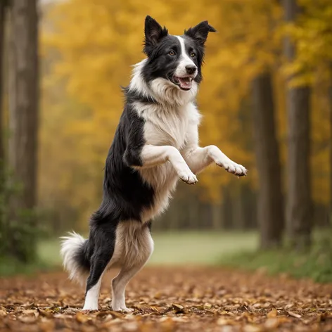 Male border collie standing