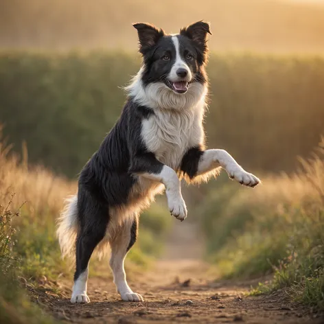 Male border collie standing