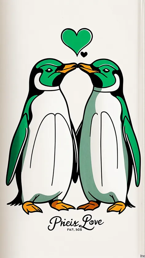 Two penguins that are