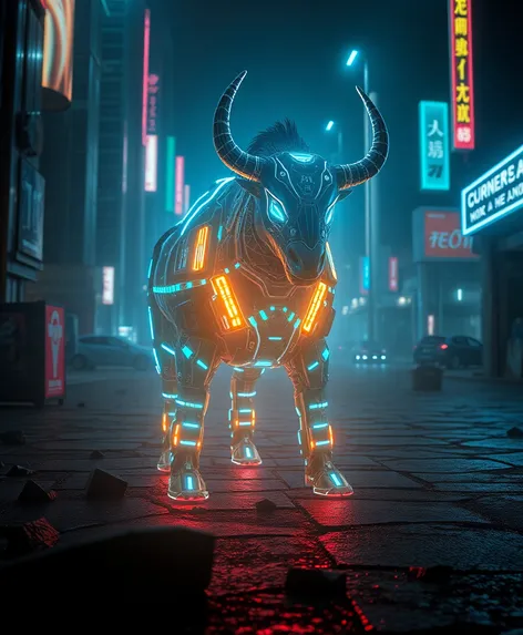 cyberpunk minotaur