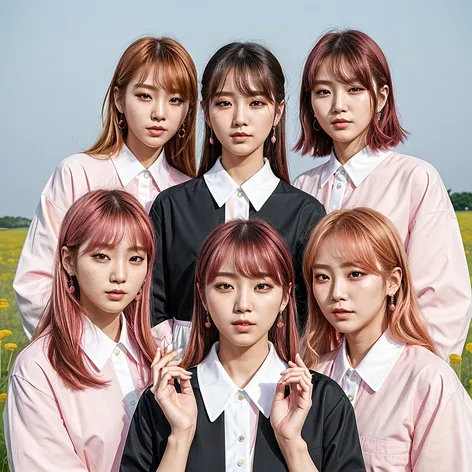 a six-member kpop girl