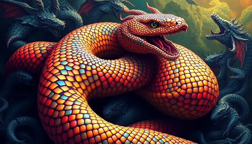 fantasy art snake