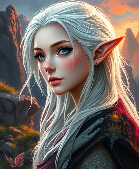 white haired elf