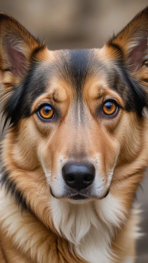 dog with human eyes