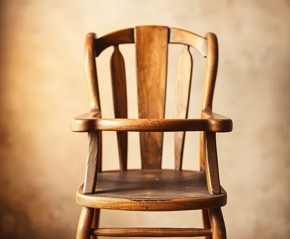 antique wooden high chair