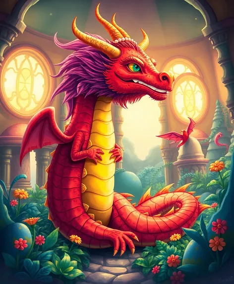 dragon from alice in