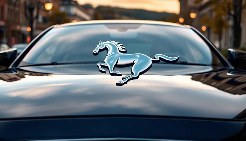 car with horse logo