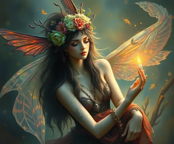 mystical painting nymph