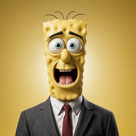 spongebob in a suit