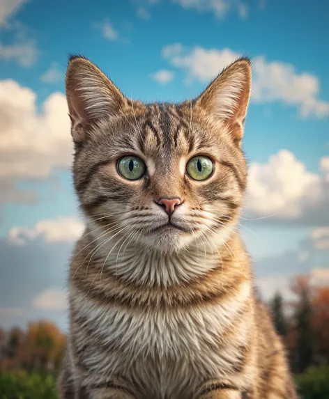 cat with human face