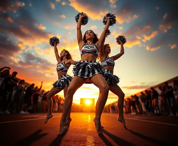 barefoot cheerleaders