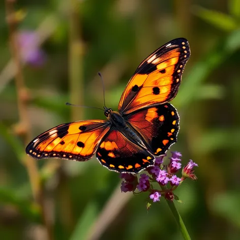 orange black butterfly