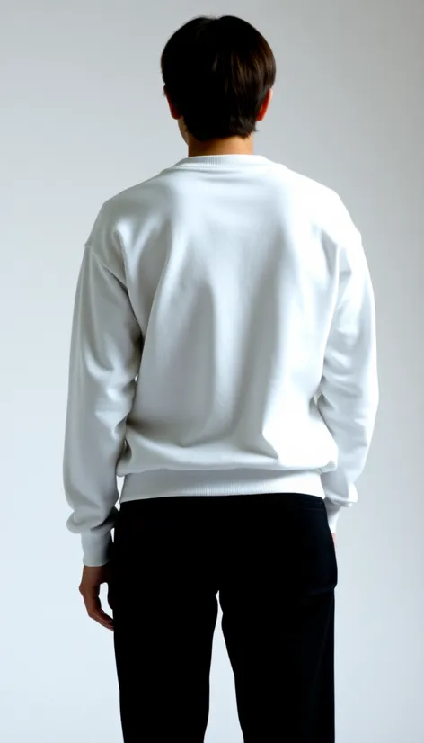 back of white sweatshrit