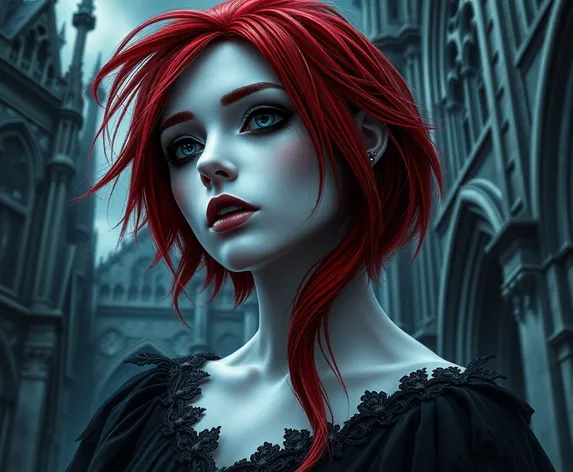 dark vampire red hair