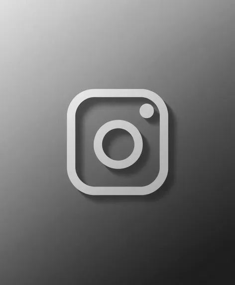 instagram logo black and