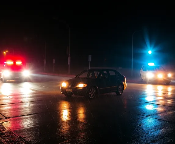 car accident at night