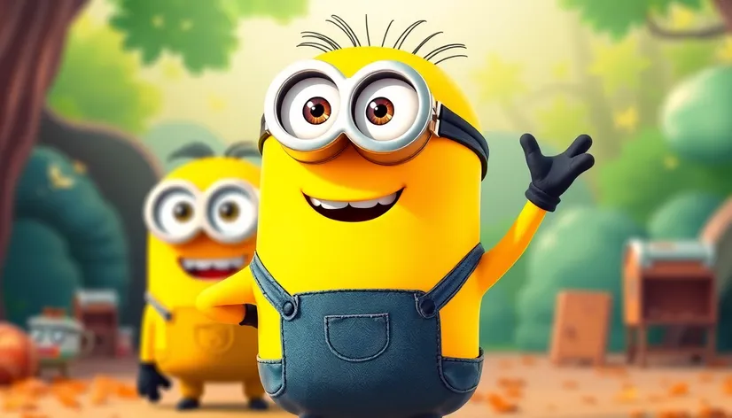 minion waving