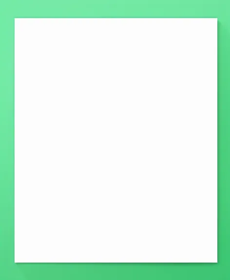 green simple border A4