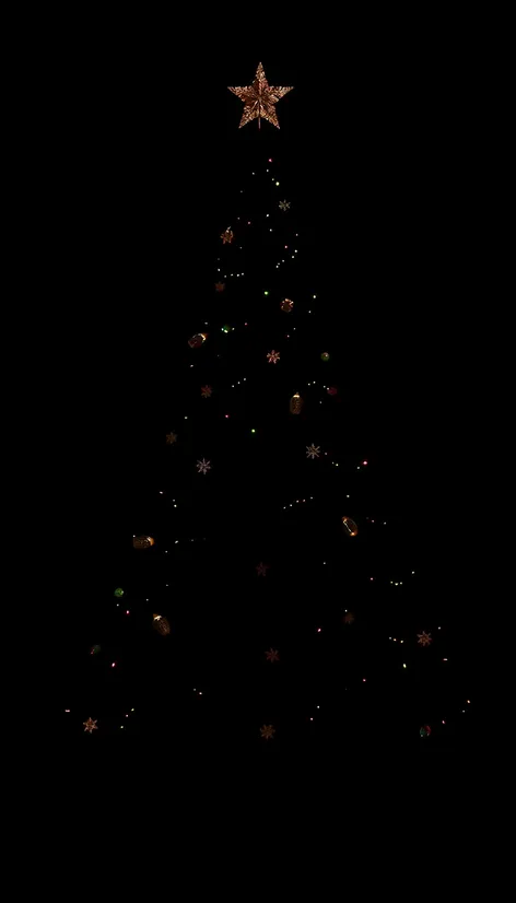 christmas tree silhouette