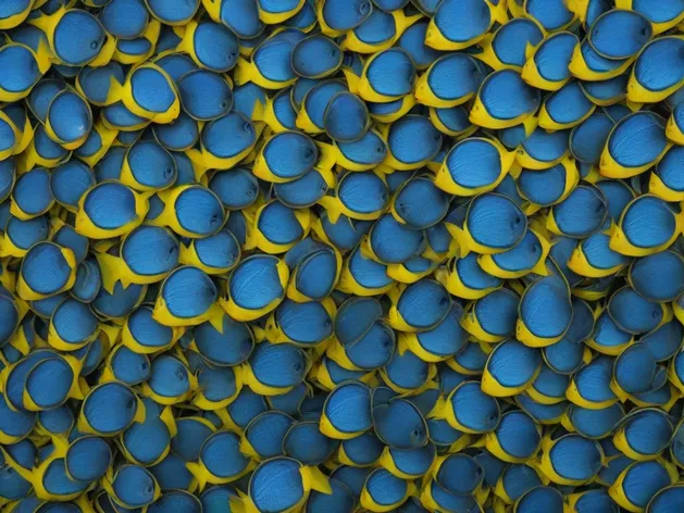 blue and yellow fish