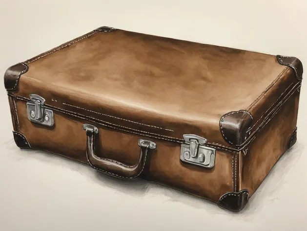 suitcase drawing