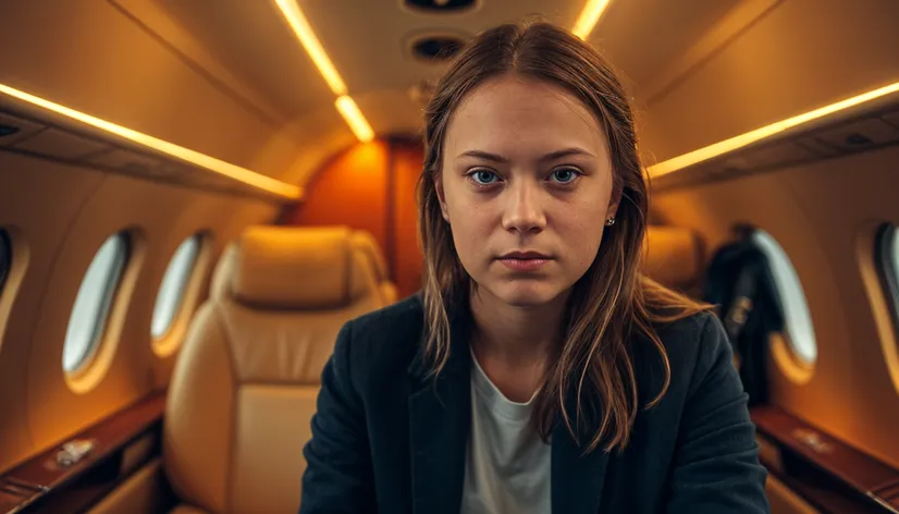 greta thunberg private jet