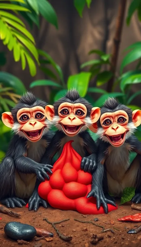 images of monkeys throwing