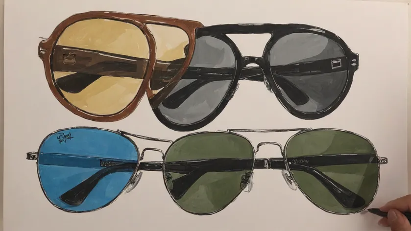 sunglasses drawing