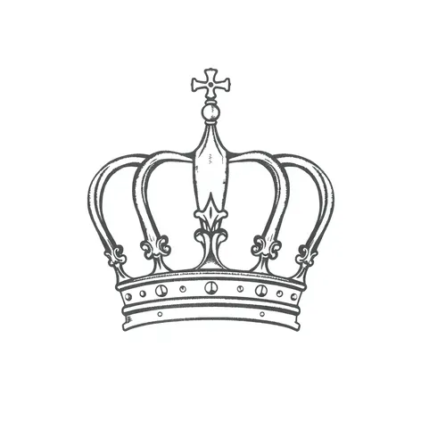 simple crown drawing