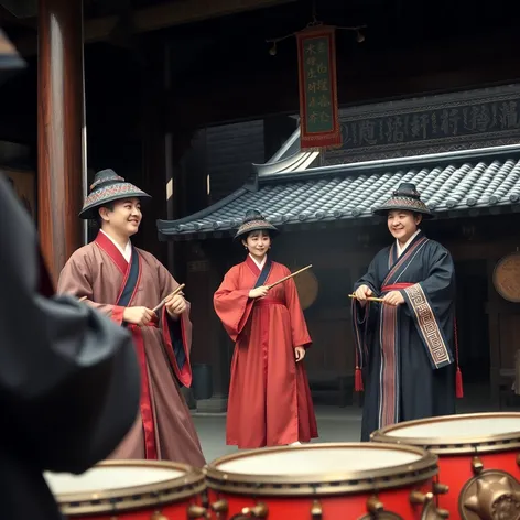 kisaeng playing drums photos