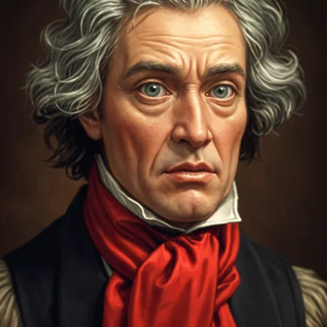 painting of beethoven with