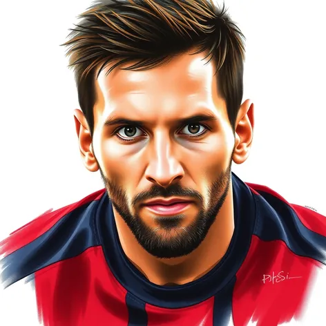 messi drawing