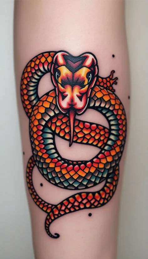 snake traditional tattoo