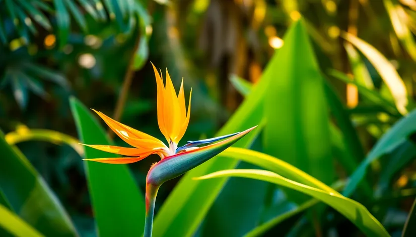 orange bird of paradise