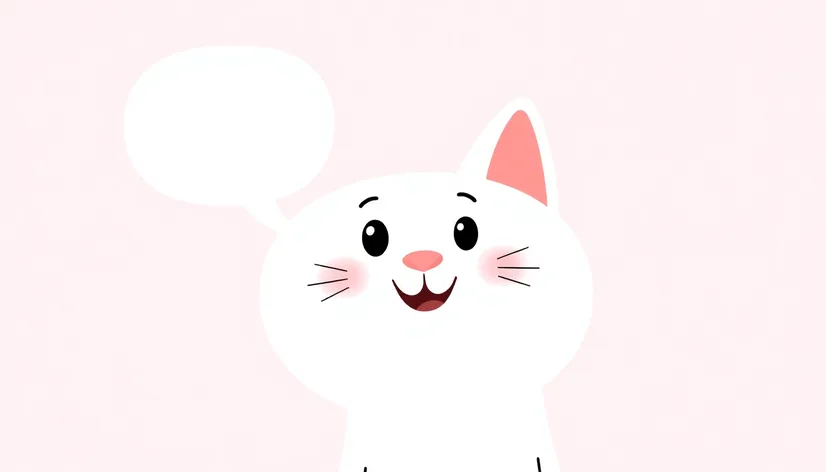 white cat drawing emojicon